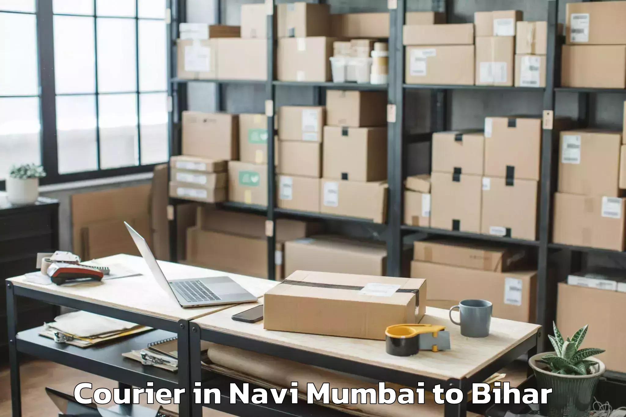 Quality Navi Mumbai to Laheriasarai Courier